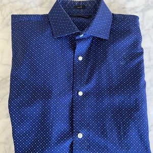 Mens Tommy Hilfiger Long Sleeve Button-down Shirt in Slim Fit Medium